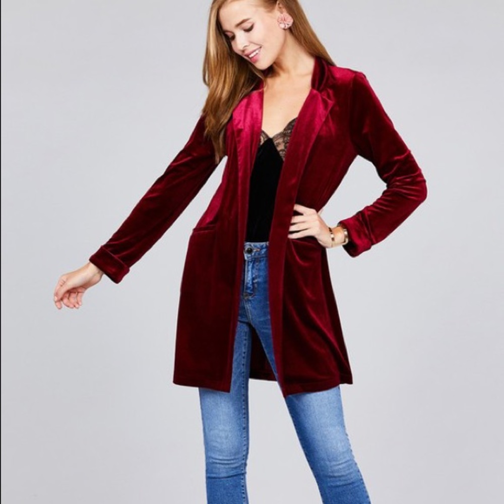 Velvet blazer